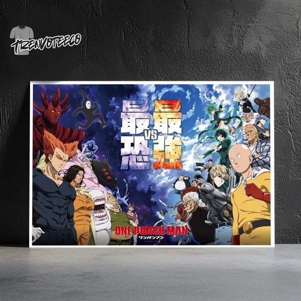 One Punch Man Season 3 Main Event Home Decor Poster Canvas