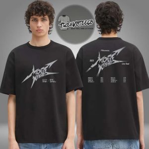 P1Harmony Merch Tour 2025 Pop Up In LA Tour Schedule Black Two Sided Unisex T-Shirt