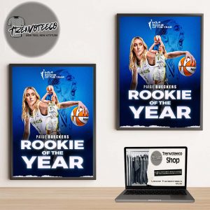 Paige Bueckers Reached Rookie Of The Year WNBA 2025 Home Decor Poster Canvas