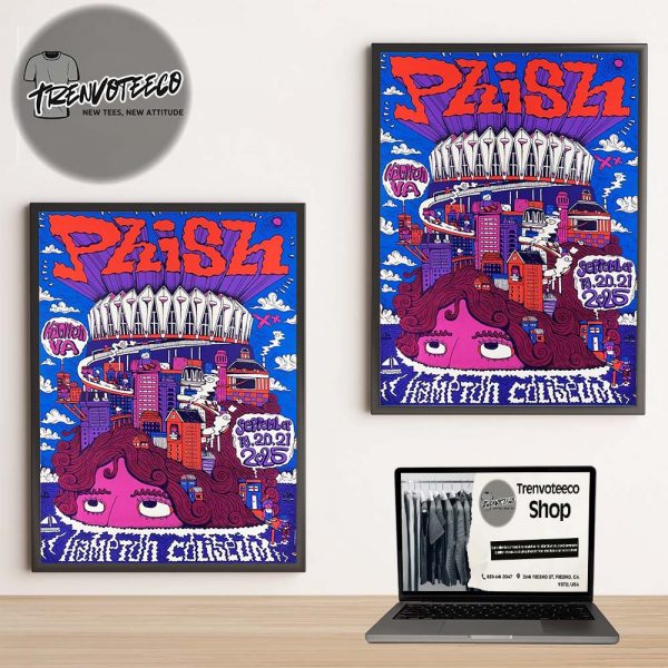 Phish Dry Goods At Hampton Coliseum In Hampton VA On September 19 20 21 2025 Home Decor Poster Canvas