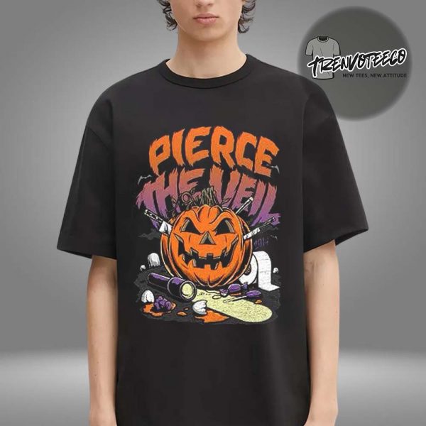 Pierce The Veil Halloween Pumpkin Graveyard Art Event Merch Unisex T-Shirt