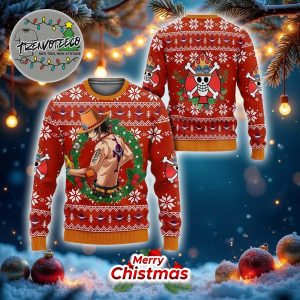 Portgas Ace Xmas One Piece Best Give For Fans Anime Ugly Christmas Sweater