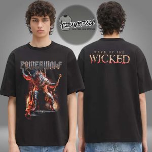 Powerwolf Merch Usa Tour 2025 Wake Up The Wicked Two Sided Unisex T-Shirt