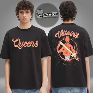 Queens Of The Stone Age Exclusive Merch The Evil Has Landed Black Two Sided Unisex T-Shirt