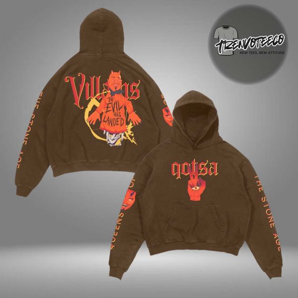 Queens Of The Stone Age Exclusive Merch The Evil Has Landed Unisex HoodieShirt