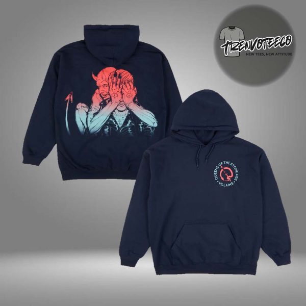 Queens Of The Stone Age Exclusive Merch Unborn Again Two Sided Unisex HoodieShirt
