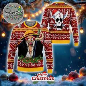 Red Hair Shanks Xmas One Piece Best Give For Fans Anime Ugly Christmas Sweater