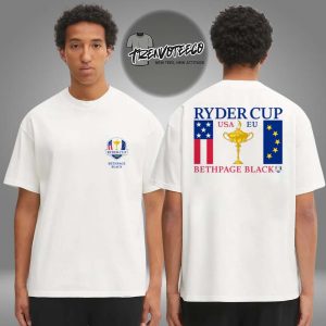 Ryder Cup Merch Store 2025 Ryder Cup Trophy Flags Two Sided Unisex T-Shirt