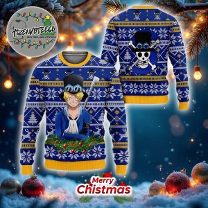 Sabo Xmas One Piece Best Give For Fans Anime Ugly Christmas Sweater