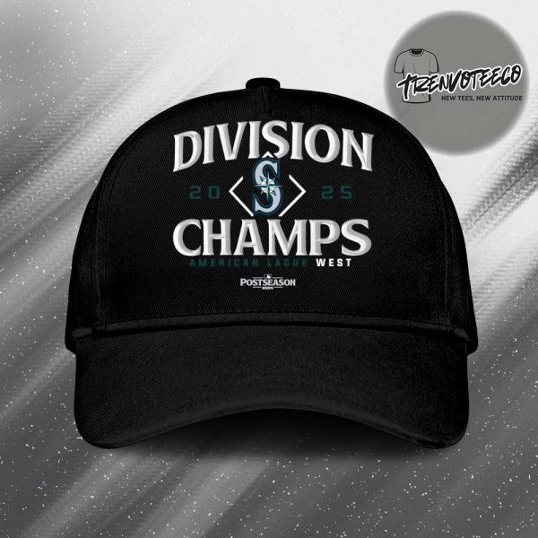 Seattle Mariners Division Champs 2025 AL West Champions Classic Cap Hat Snapback