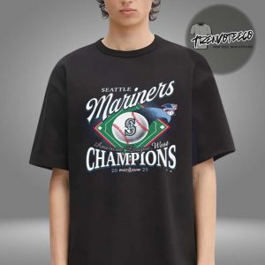 Seattle Mariners Merch AL West Division Champions 2025 Unisex T-Shirt