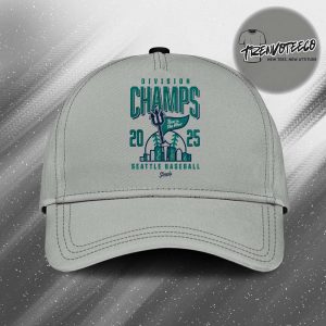 Seattle Mariners Merch Northwest Royalty 2025 Division Champs Seattle Baseball Classic Cap Hat Snapback