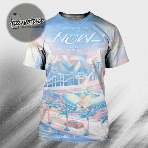 Seventeen Poster World Tour 2025 The City Los Angeles All Over Print Shirt