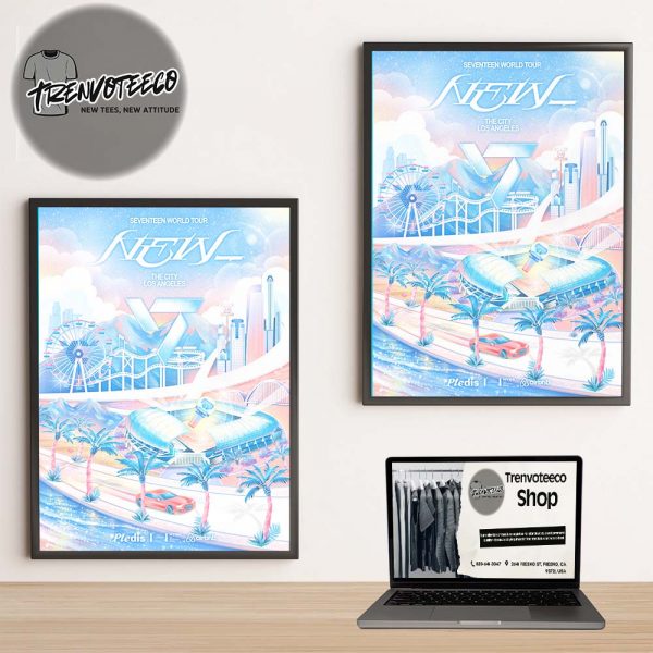 Seventeen Poster World Tour 2025 The City Los Angeles Home Decor Poster Canvas