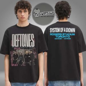 System Of A Down x Deftones North America Tour 2025 At Rogers Stadium Toronto On September 3 5 2025 Photo Band Two Sided Unisex T-Shirt