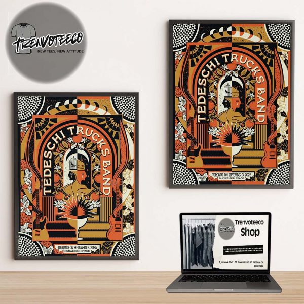 Tedeschi Trucks Band At Budweiser Stage In Toronto ON On September 3 2025 Home Decor Poster Canvas