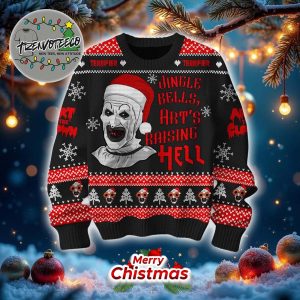 Terrifier Christmas Jingle Bells Clown Killer Ugly Christmas Sweater