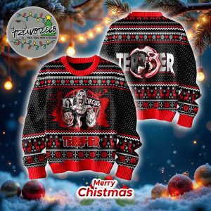 Terrifier In Circus Halloween Ugly Christmas Sweater
