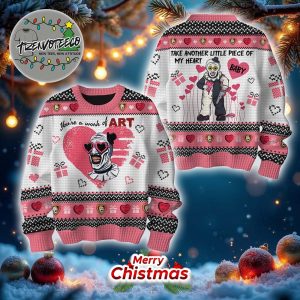 Terrifier Take Another Little Piece Of My Heart Ugly Christmas Sweater