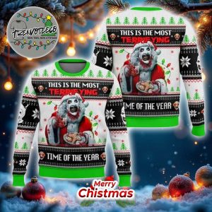 Terrifier This Is The Most Terrifying Time Of The Year Christmas Ugly Sweater