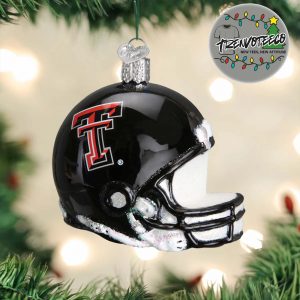 Texas Tech Red Raiders Helmet NCAA Gifts For Fan Christmas Tree Decorations Ornament
