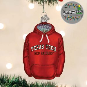 Texas Tech Red Raiders Hoodie NCAA Gifts For Fan Christmas Tree Decorations Ornament