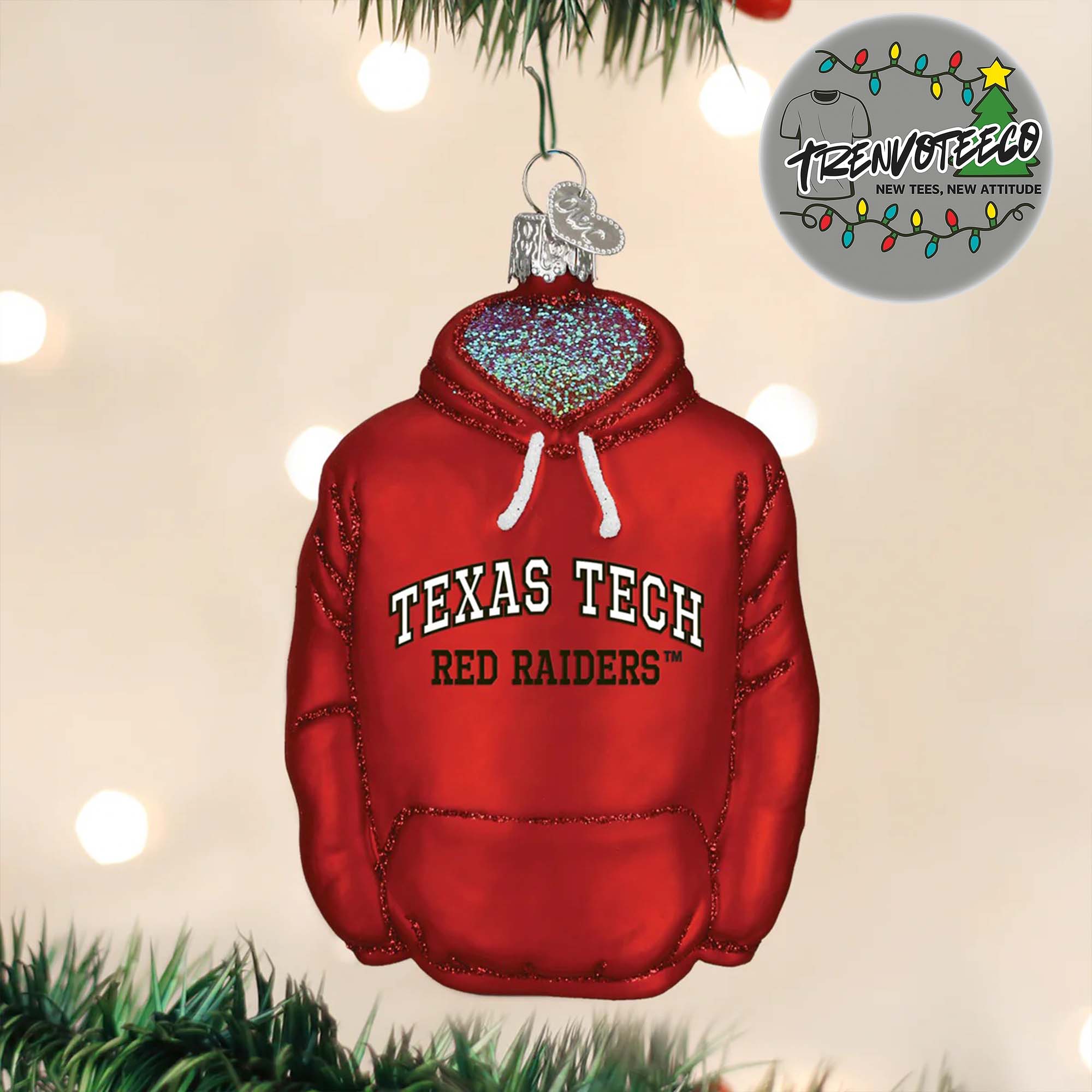 Texas Tech Red Raiders Hoodie NCAA Gifts For Fan Christmas Tree Decorations Ornament Texas Tech Red Raiders Hoodie NCAA Gifts For Fan Christmas Tree Decorations Ornament
