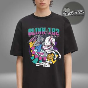 Blink 182 Misionary Impossible Tour At Broadview Stage At Spac In Saratoga Springs NY On September 7 2025 Event Merch Unisex T-Shirt