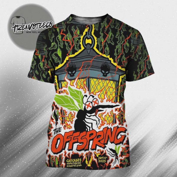 The Offspring At Cascades Amphitheater In Ridgefield WA On September 4 2025 All Over Print Shirt