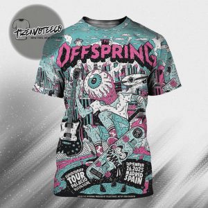 The Offspring Supercharged World Tour 2025 At Palacio Vistalegre In Madrid Spain On September 26 2025 All Over Print Shirt