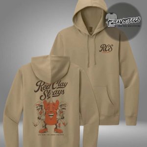 The Red Clay Strays Texas Tour 2025 Night 1 Desert Tan Two Sided HoodieShirt