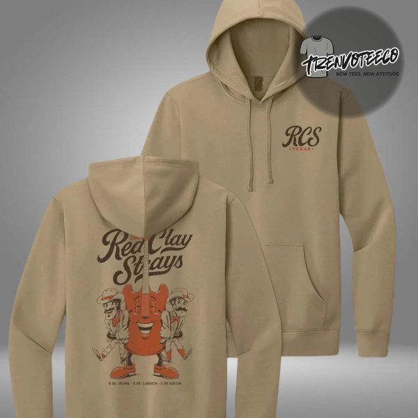 The Red Clay Strays Texas Tour 2025 Night 1 Desert Tan Two Sided HoodieShirt