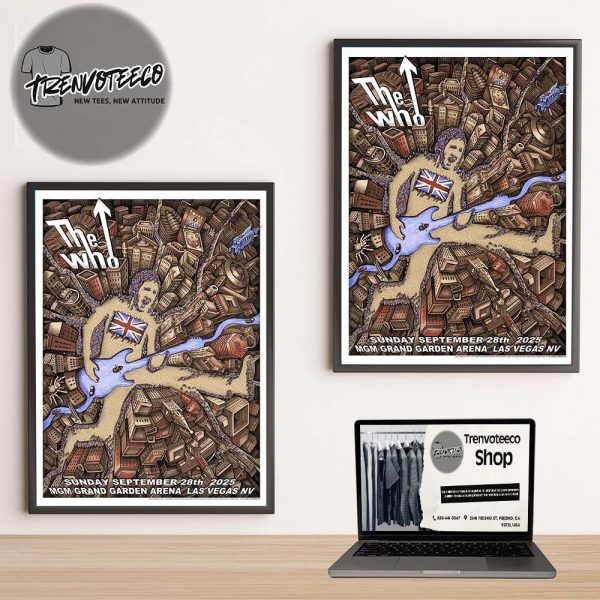 The Who At MGM Grand Garden Arena In Las Vegas NV On September 28 2025 Home Decor Poster Canvas