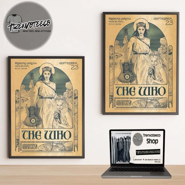 The Who At Rogers Arena Vancouver In British Columbia On September 23 2025 Home Decor Poster Canvas