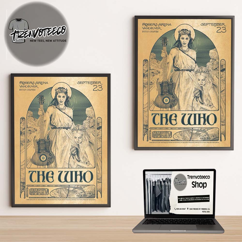 The Who At Rogers Arena Vancouver In British Columbia On September 23 2025 Home Decor Poster Canvas