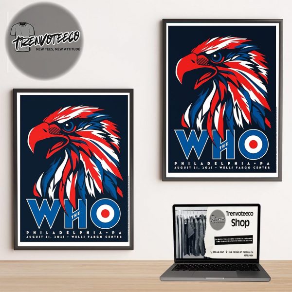 The Who Philadelphia Poster Show At Wells Fargo Center In Philadelphia PA On August 21 2025 Home Decor Poster Canvas