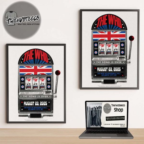 The Who The Song Is Over Show At Jim Whelan Boardwalk Hall In Atlantic City NJ On August 23 2025 Home Decor Poster Canvas