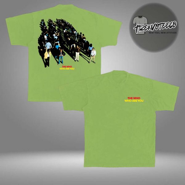 The Who Who Are You Green Group Photo Two Sided Unisex T-Shirt