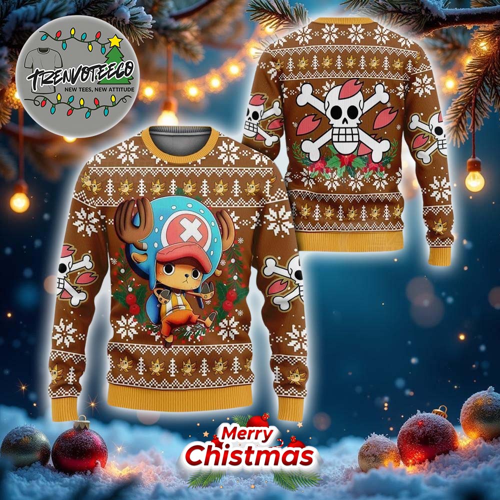 Tony Tony Chopper Xmas One Piece Best Give For Fans Anime Ugly Christmas Sweater Tony Tony Chopper Xmas One Piece Best Give For Fans Anime Ugly Christmas Sweater