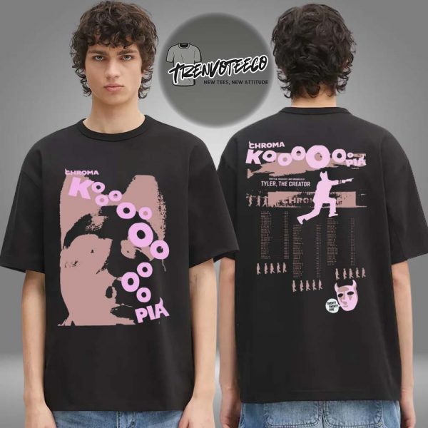 Tyler The Creator Merch Chromakopia Tour Merch Dates Two Sided Unisex T-Shirt