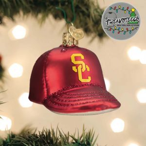 USC Trojans Baseball Cap NCAA Gifts For Fan Christmas Tree Decorations Ornament