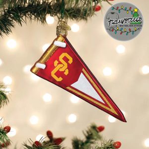 USC Trojans Pennant NCAA Gifts For Fan Christmas Tree Decorations Ornament
