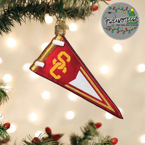 USC Trojans Pennant NCAA Gifts For Fan Christmas Tree Decorations Ornament