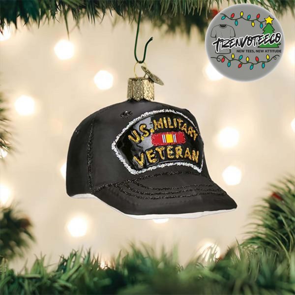 Veteran’s Cap NCAA Gifts For Fan Christmas Tree Decorations Ornament