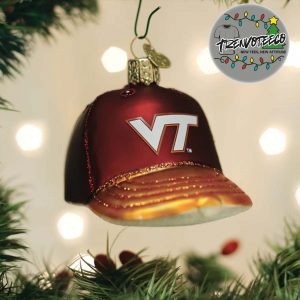 Virginia Tech Baseball Cap NCAA Gifts For Fan Christmas Tree Decorations Ornament