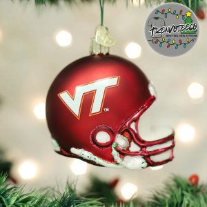 Virginia Tech Helmet NCAA Gifts For Fan Christmas Tree Decorations Ornament