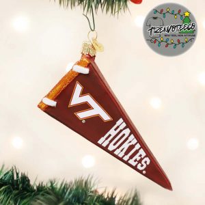 Virginia Tech Pennant NCAA Gifts For Fan Christmas Tree Decorations Ornament