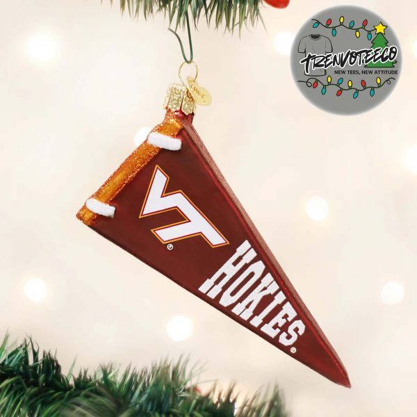 Virginia Tech Pennant NCAA Gifts For Fan Christmas Tree Decorations Ornament