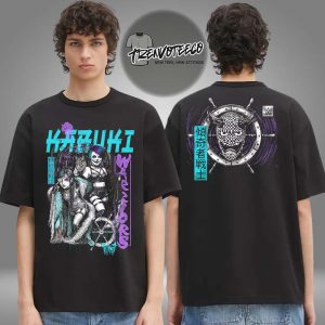 WWE Merch Store The Kabuki Warriors Superstar Two Sided Unisex T-Shirt