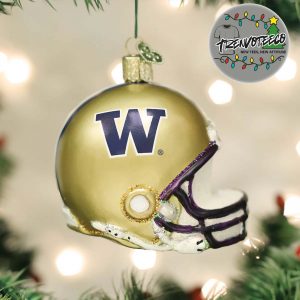 Washington Huskies Helmet NCAA Gifts For Fan Christmas Tree Decorations Ornament